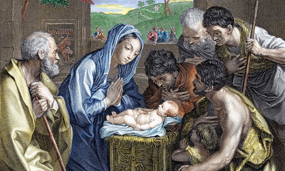 Nativity scene illustration