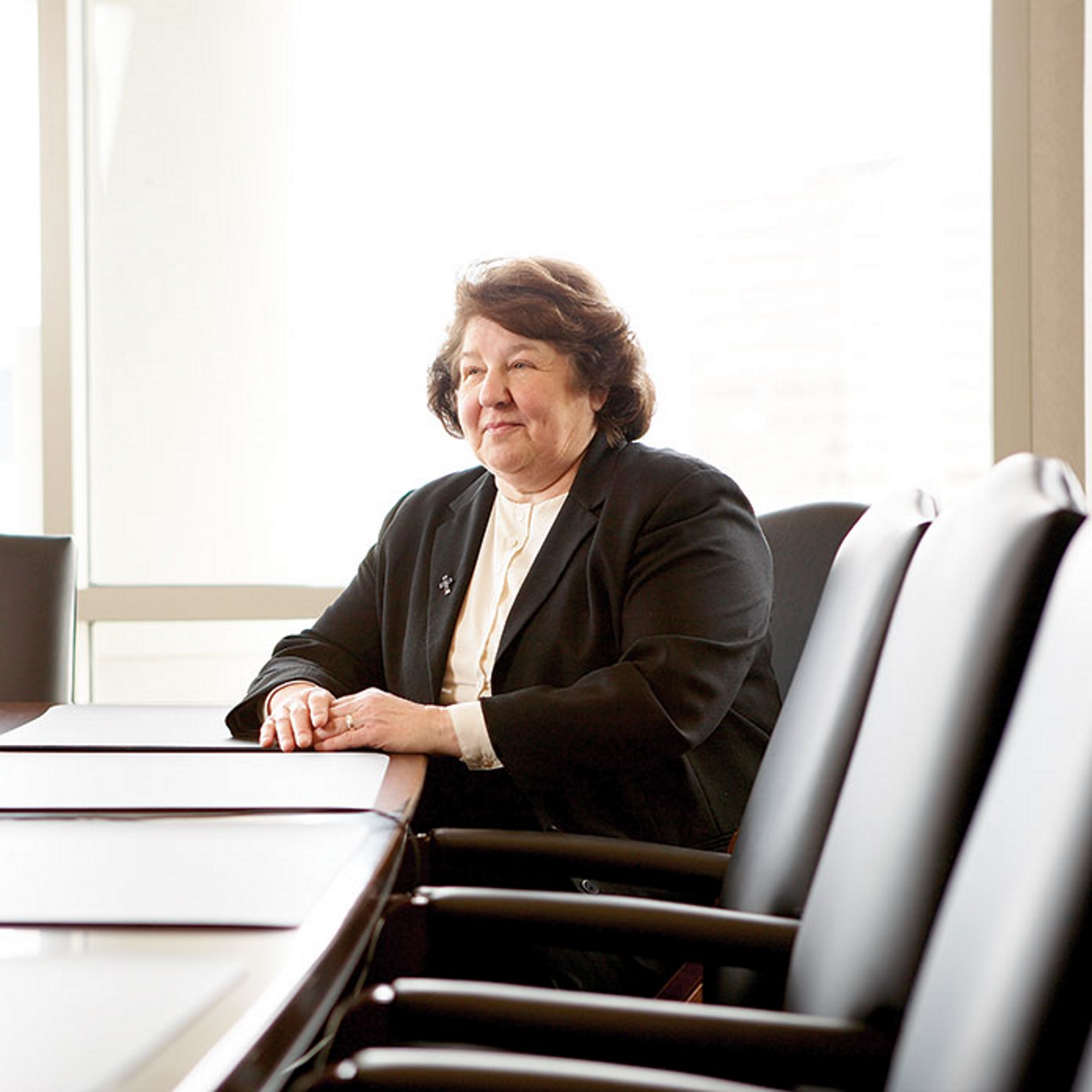 Sister Monica Kostielney, RSM - First female CEO of Michigan Catholic Conference (MCC) and first female
president of the National Association
of State Catholic Conference Directors