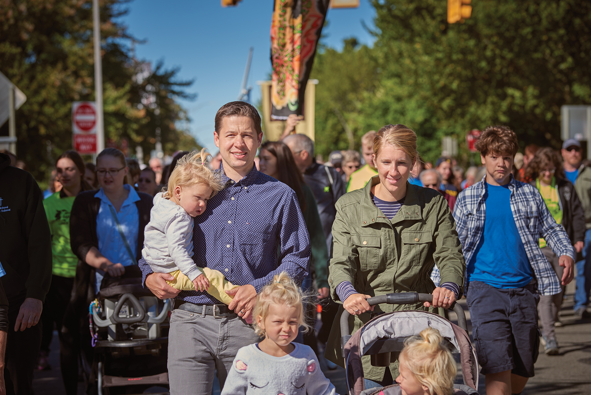 Adam Bishop and family