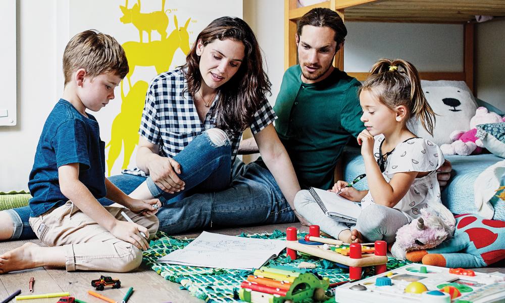 Family spending time together