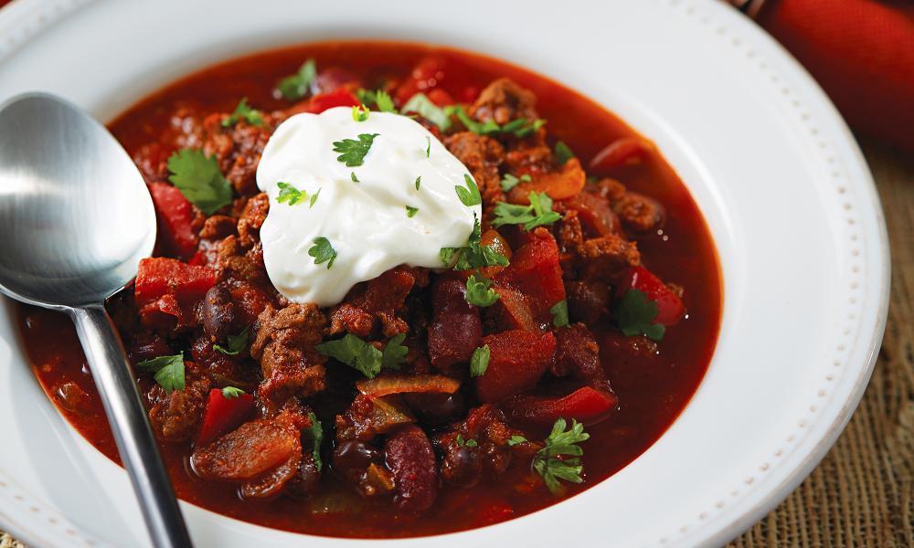 Slow-cooker chili to break a fast