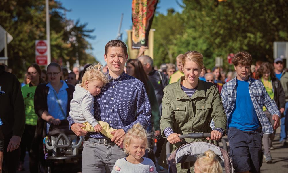 Adam Bishop and family