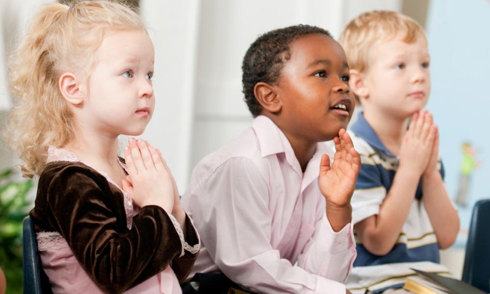 Children in prayer