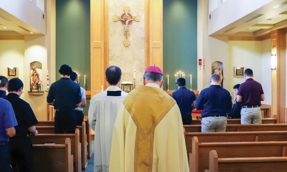Marian Consecration renewed locally at Bishop White Chapel and live online
