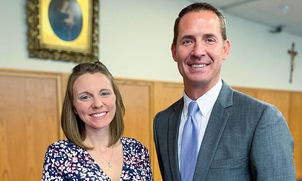 Sarah Salow, left, is leading the religion curriculum committee on behalf of superintendent of schools Tom Maloney.