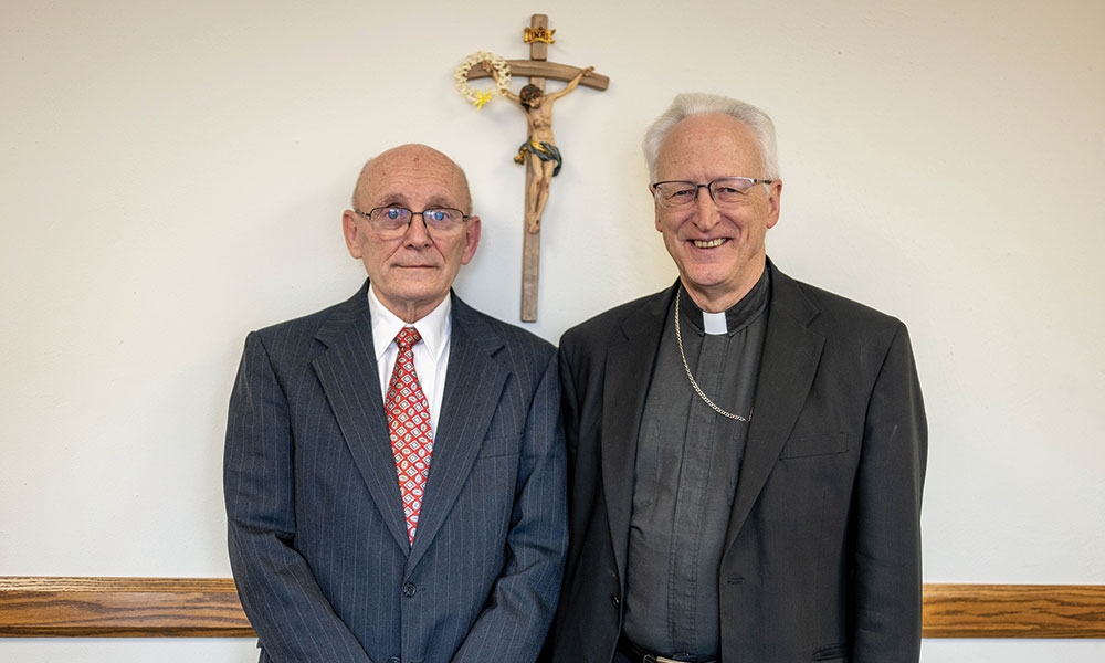 Bishop Boyea with Frank LeMieux