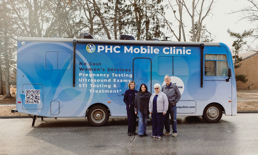 PHC Mobile Clinic with Mike Leenheer, Shari Boley, Alanha Asher, and Sandy Siegwald