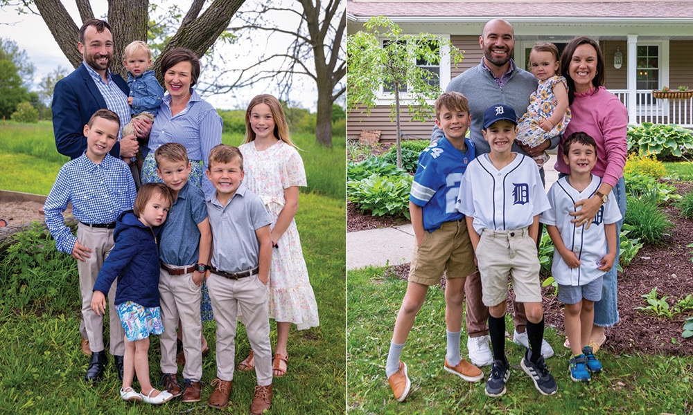 The Smith family and the George family