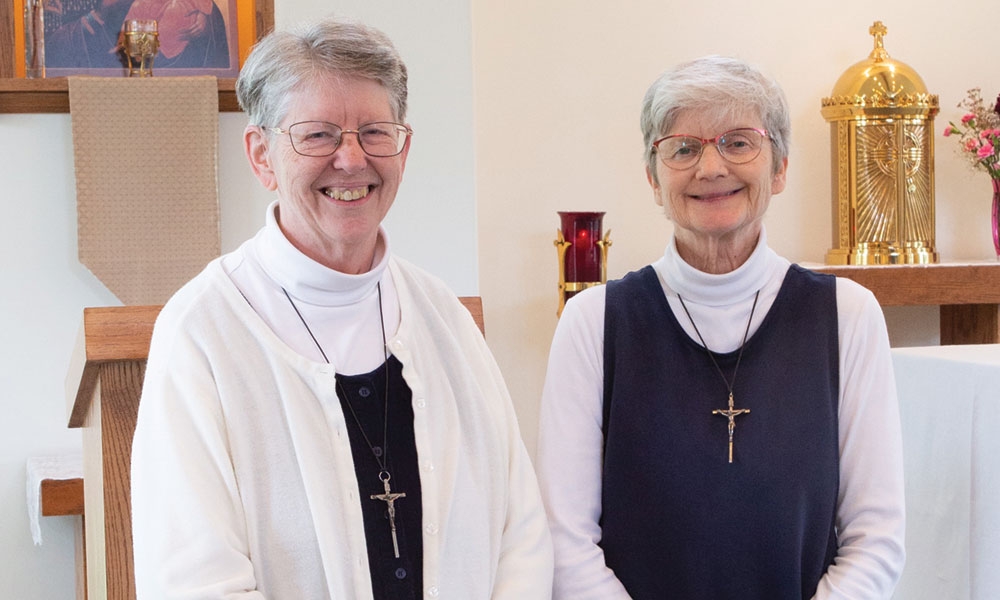 Sister Dorcee Clarey, SGL and Sister Sarah Burdick, SGL
