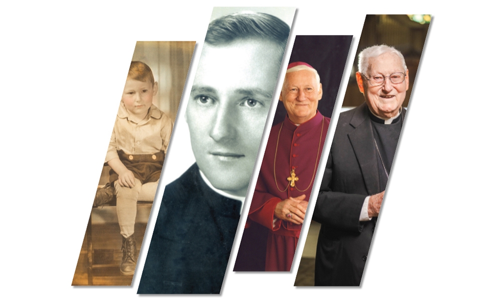 Four images of Bishop Mengeling