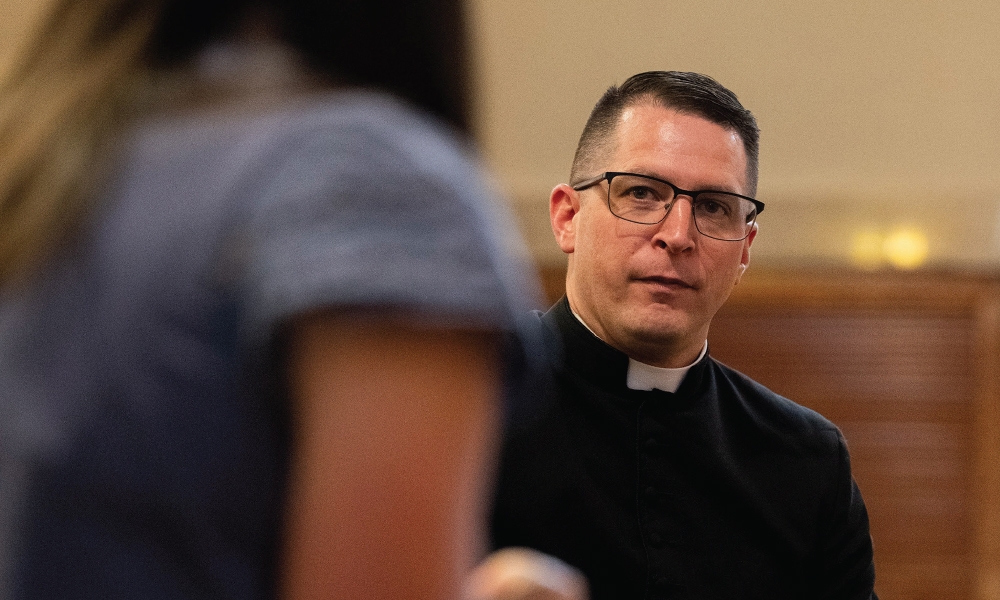 Father Anthony Strouse, St. Matthew Church in Flint.