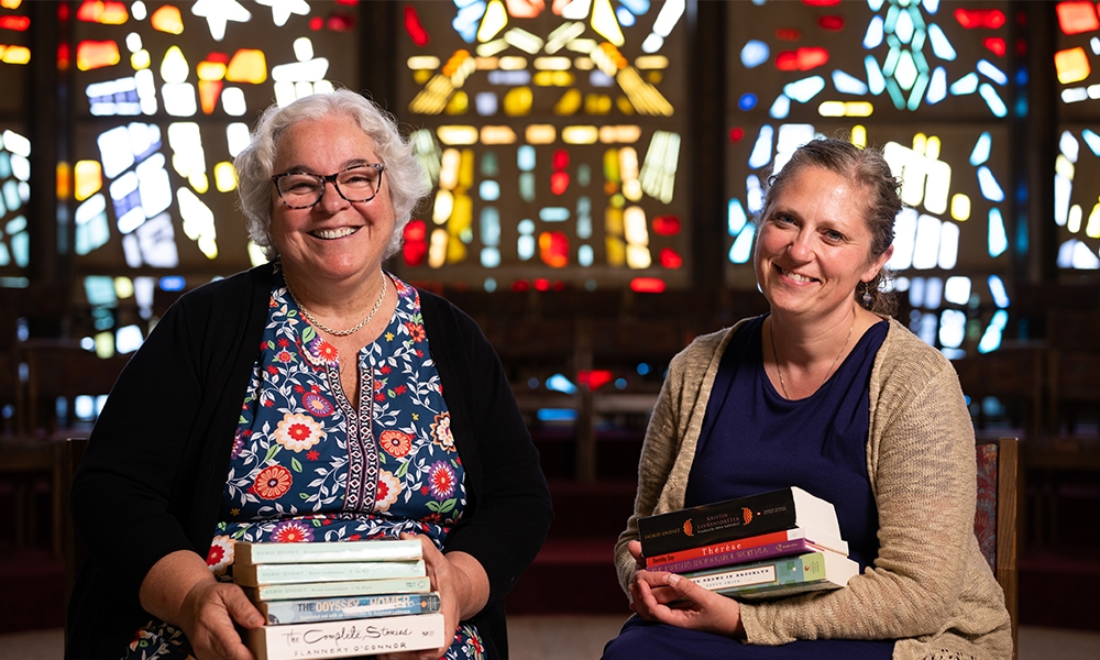 Members of the Well-Read Mom book group.