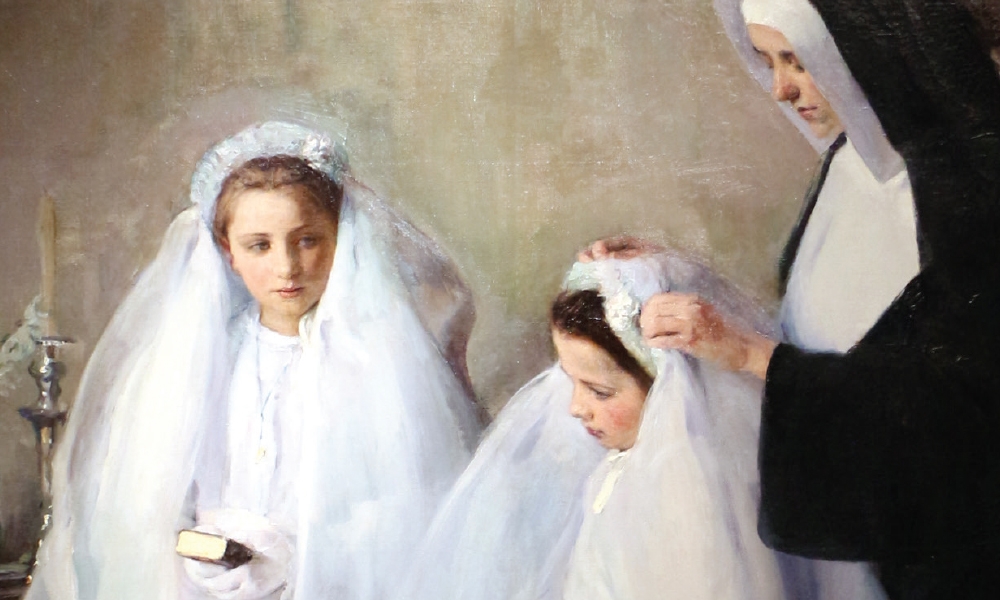 Elizabeth nourse, la prima comunione