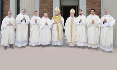 Six new priests and a transitional deacon