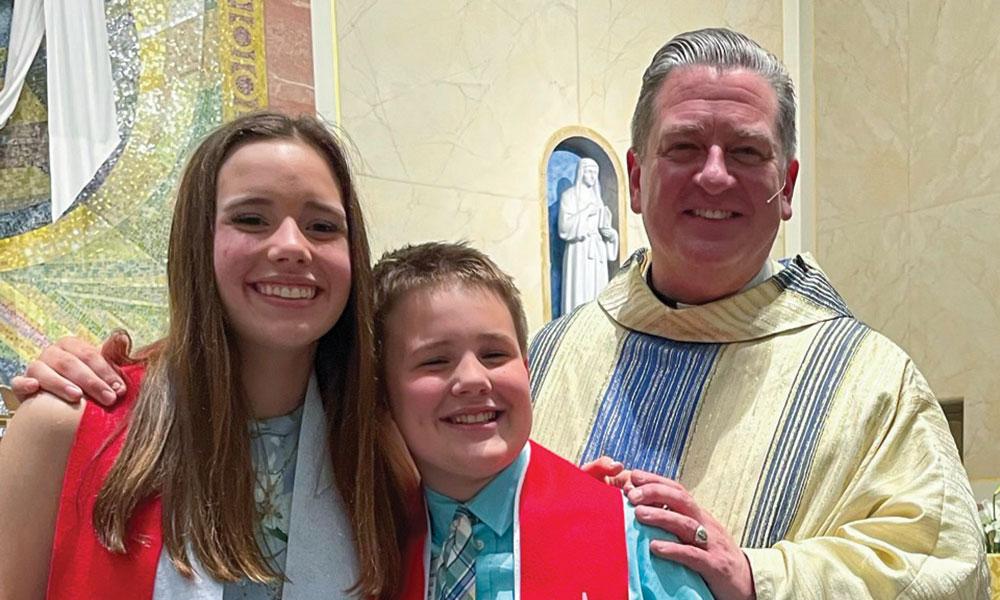 Financial support for the Diocese of Lansing through the Diocesan Services Appeal helps bring students to Jesus Christ and into full membership of the Church.