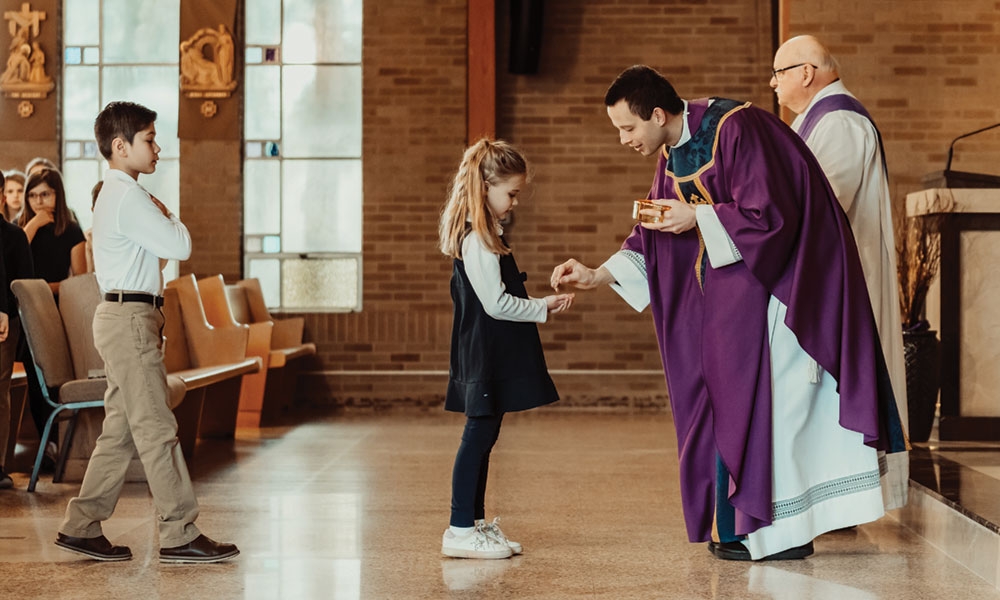 Father Gary Koenigsknecht, pastor at St. Joseph Catholic Church in Howell