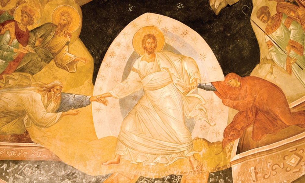 Fresco of Christ's resurrection