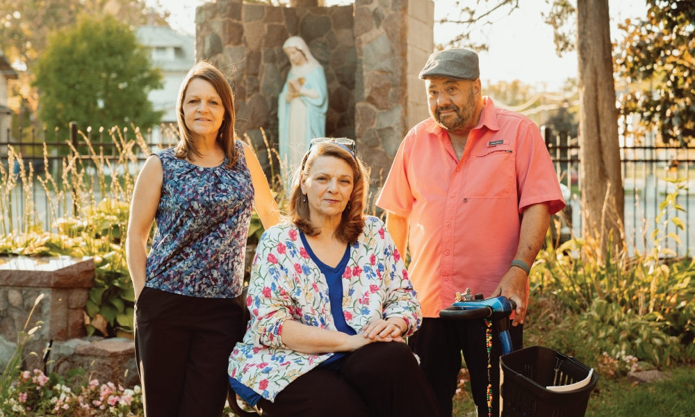 Katie Baxter, Mary Stevenson, and John Manse